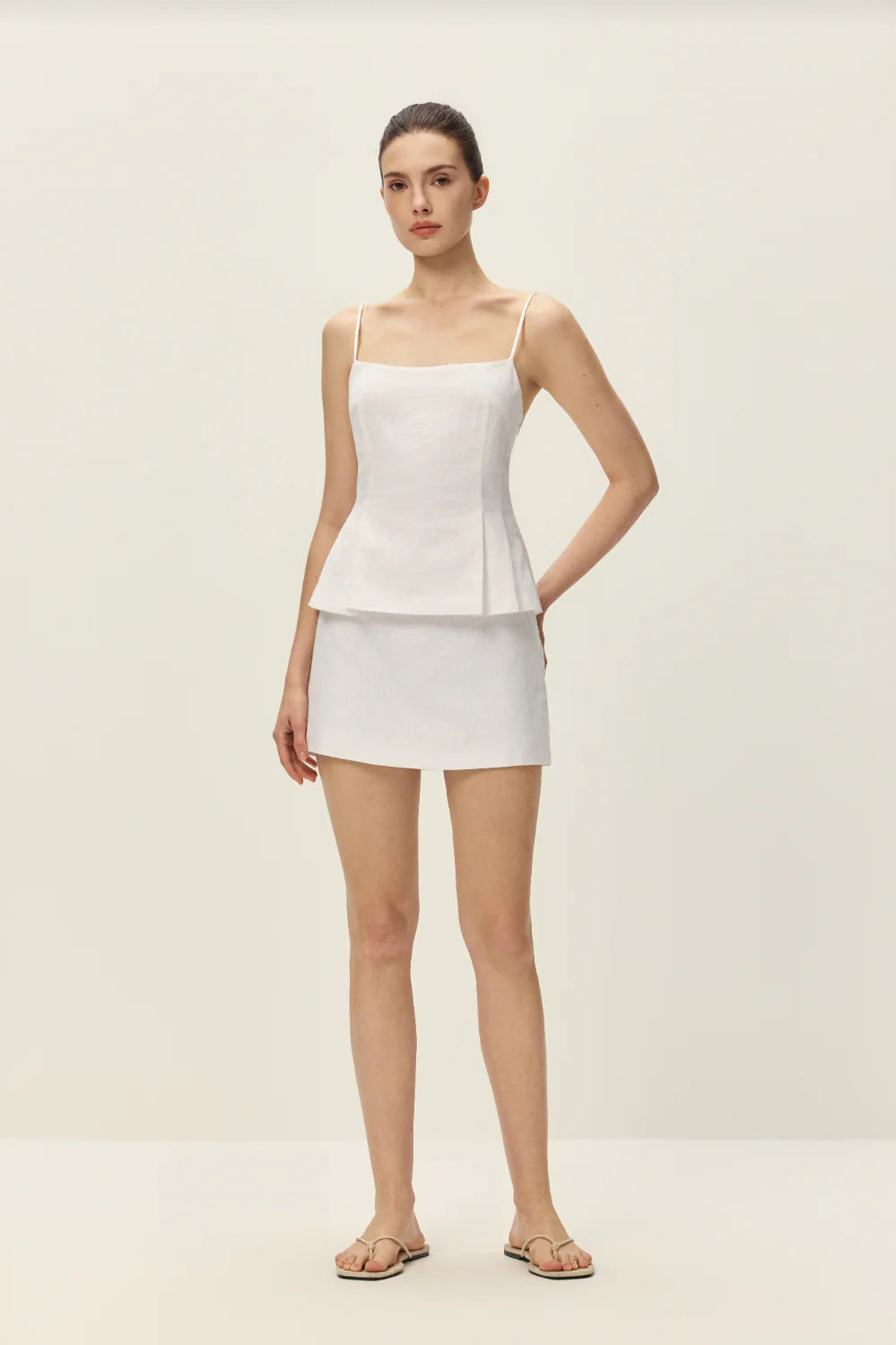 Elodie Ellery Mini Skirt, mini skirt, white mini skirt, women's clothing
