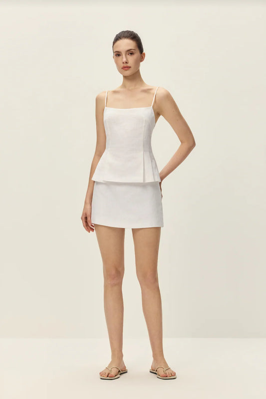 Elodie Ellery Mini Skirt, mini skirt, white mini skirt, women's clothing