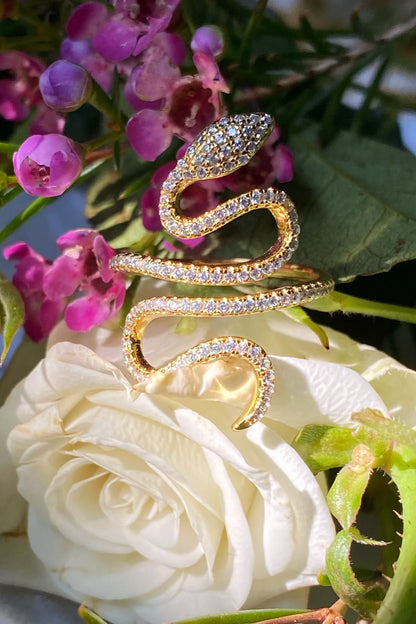 Native Gem Enchanted Snake Ring, snake ring, ring, women's accessories, jewelry