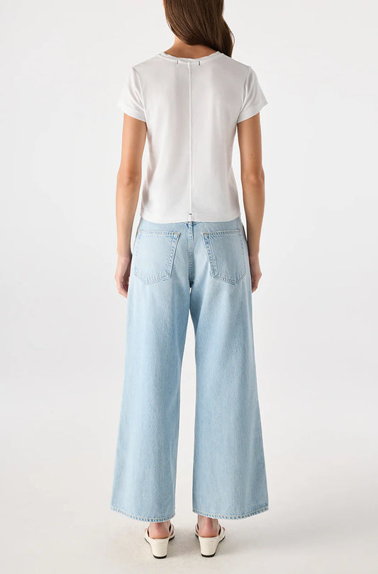 AMO Frida Crop in Whim, high rise denim, wide leg jeans, cropped denim, women's clothing