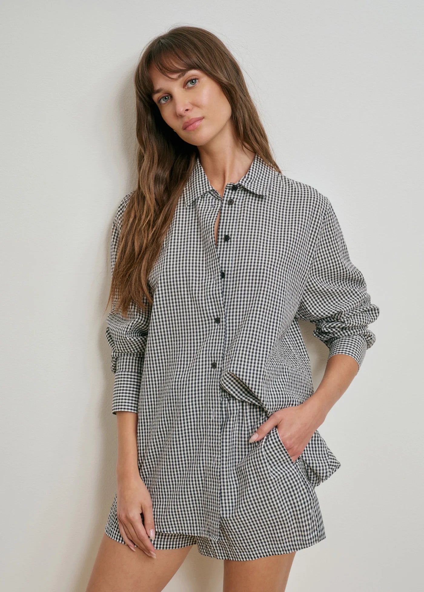 Favorite Daughter The Boyfriend Shirt, relaxed button down long sleeved shirt, women's clothing