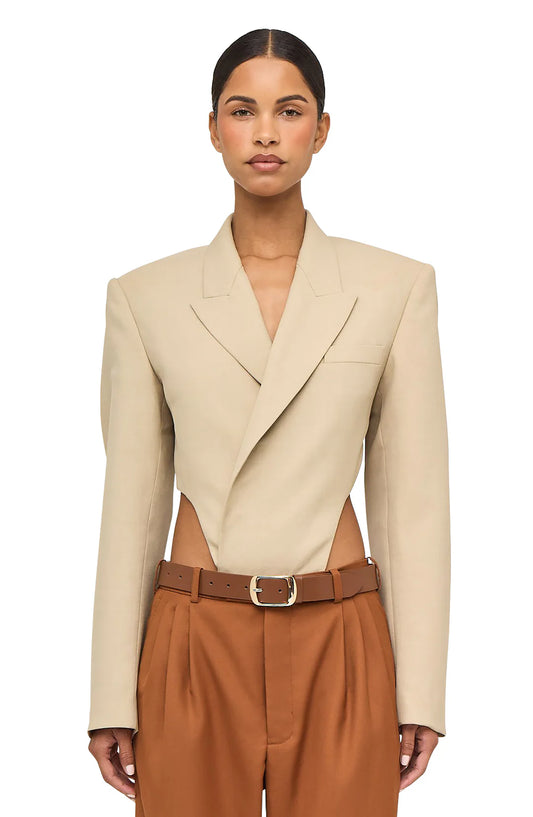 Ronny Kobo Florina Bodysuit, bodysuit, body suit, blazer bodysuit, women's clothing