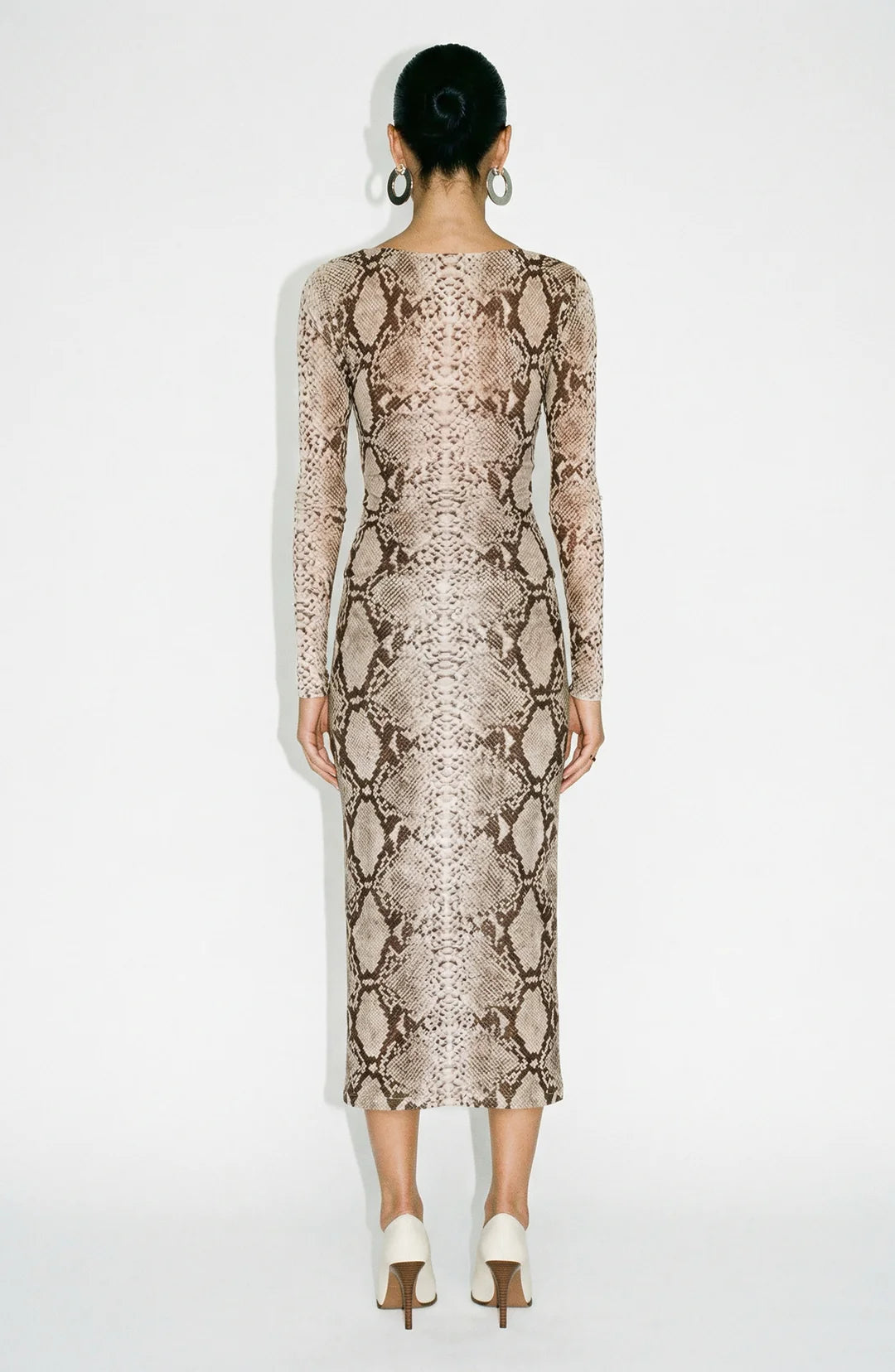 Ronny Kobo Azana Skirt, snake print skirt, long skirt, straight lined skirt, women's clothing, matching set