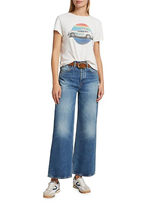 RE/DONE High Rise Wide Leg Crop Jeans, cropped jeans, high rise denim, jeans, denim jeans, wide leg jeans, women's clothing