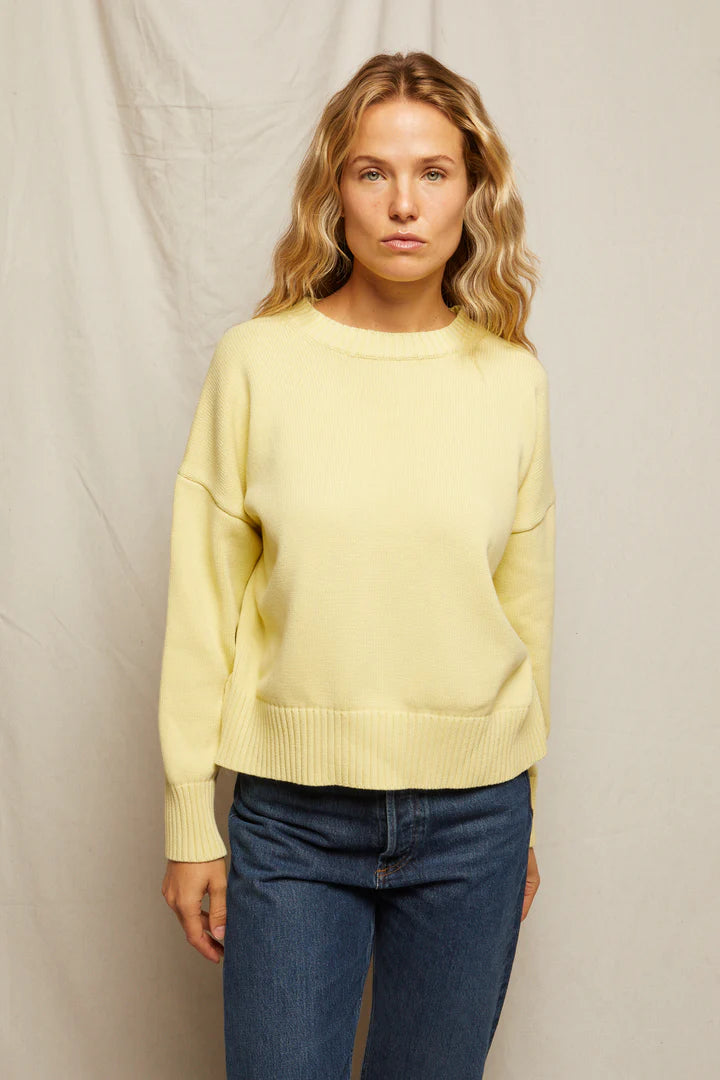 Perfect White Tee Janet cotton crewneck sweater, crewneck, sweater, cotton sweater, women's clothing