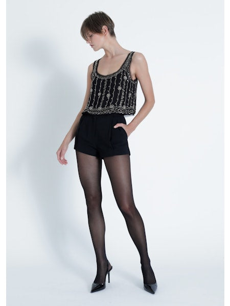 Karina Grimaldi Grace Shorts, shorts, black shorts, dress shorts, women's clothing