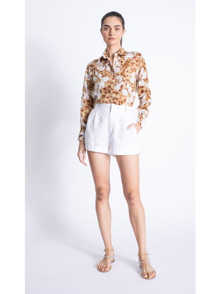 Karina Grimaldi Helen Print top, floral top, long sleeved shirt, button down top, matching set, women's clothing