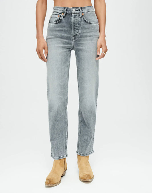 RE/DONE 70s Stove Pipe, jeans, denim jeans, high rise denim, slim fit denim, women's clothing