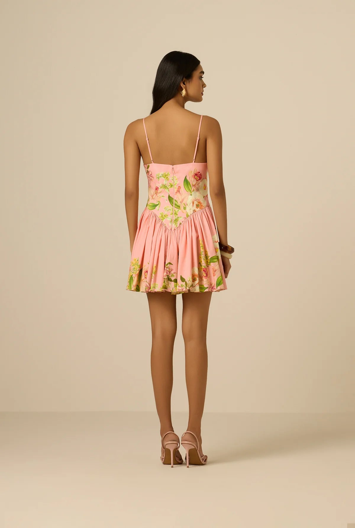 Hemant & Nandita Lena Corseted Mini Dress, floral mini dress, Corseted dress, summer dress, sundress, women's clothing