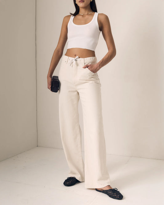 LE JEAN Luna Relaxed High Rise Jean, relaxed fit lightweight denim jeans, high rise pants, women's clothing