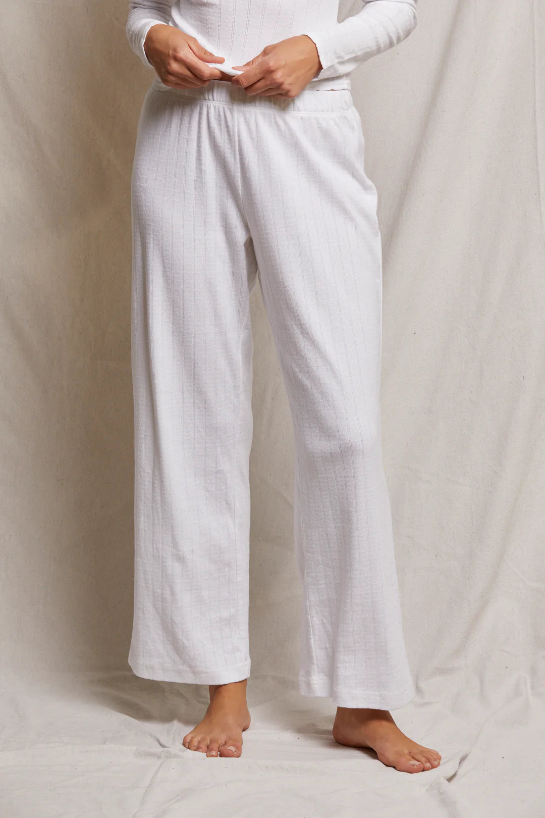 Perfect White Tee Loren Pointelle Lounge Pant, lounge pants, pants, loungewear, sweats, sweatpants, women's clothing