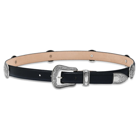 Laurel & Gold Westlake Concho Belt, belt, accessories, western style belt, women's accessories