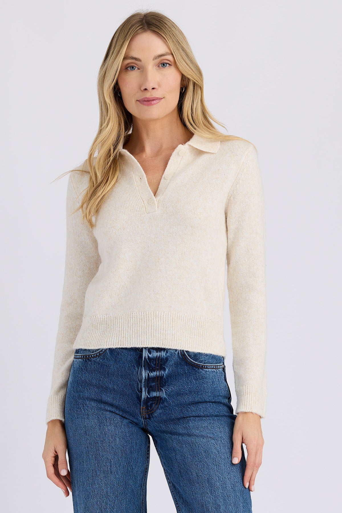 Stitches & Stripes Leo Polo, polo sweater, long sleeved polo, women's clothing