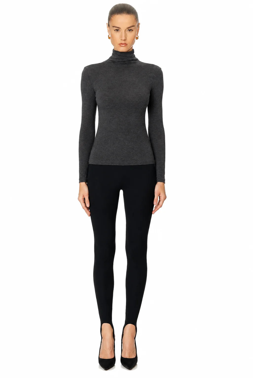 SANS FAFF Lightweight Cashmere Turtleneck, turtleneck, fitted turtleneck shirt, women's clothing