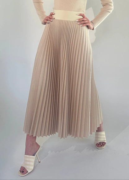 Loyd Ford Denim Deluxe Skirt, pleated skrit, midi skirt, long skirt, women's clothing