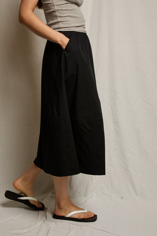 Perfect White Tee Minka Poplin Skirt, skirt, cotton poplin a-line skirt that features a subtle, slightly dropped waist for a contemporary silhouette, women's clothing