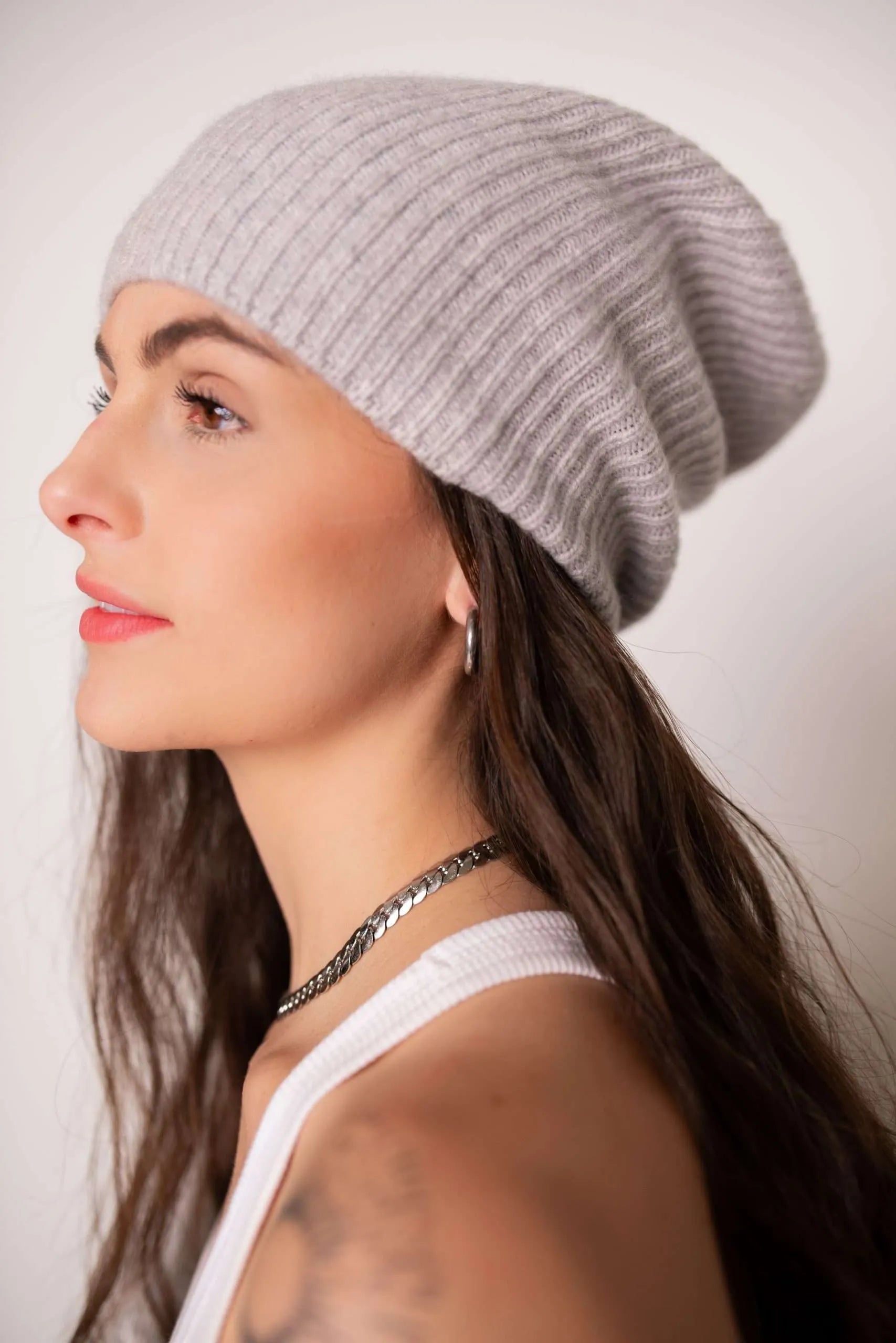 MKYNZE Porcia Beanie, beanie, cashmere beanie, hat, hats, women's clothing