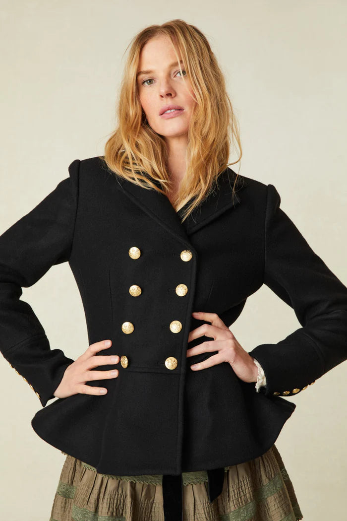 Love Shack Fancy Morrow Jacket, blazer, black jacket, coat, women's clothing