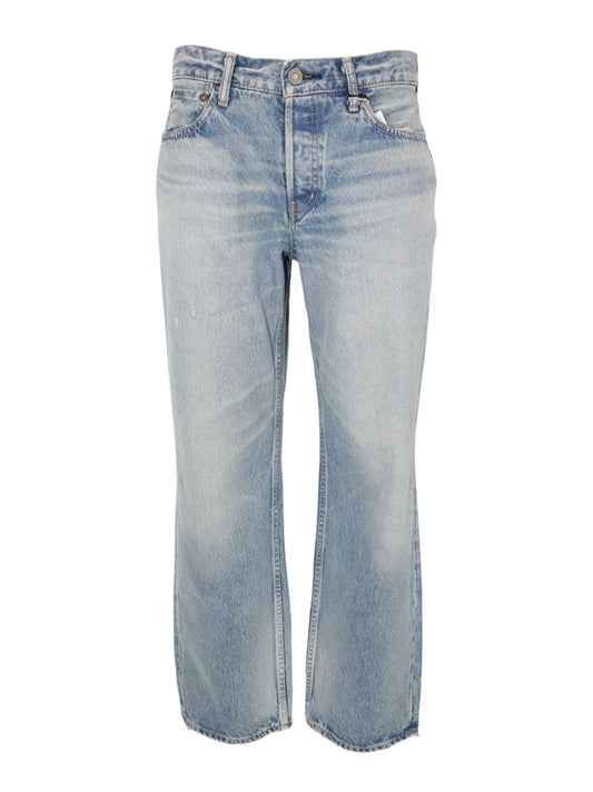 Moussy MV Copeland Wide Straight, mid-rise denim, denim jeans, jeans, blue jeans, women's clothing