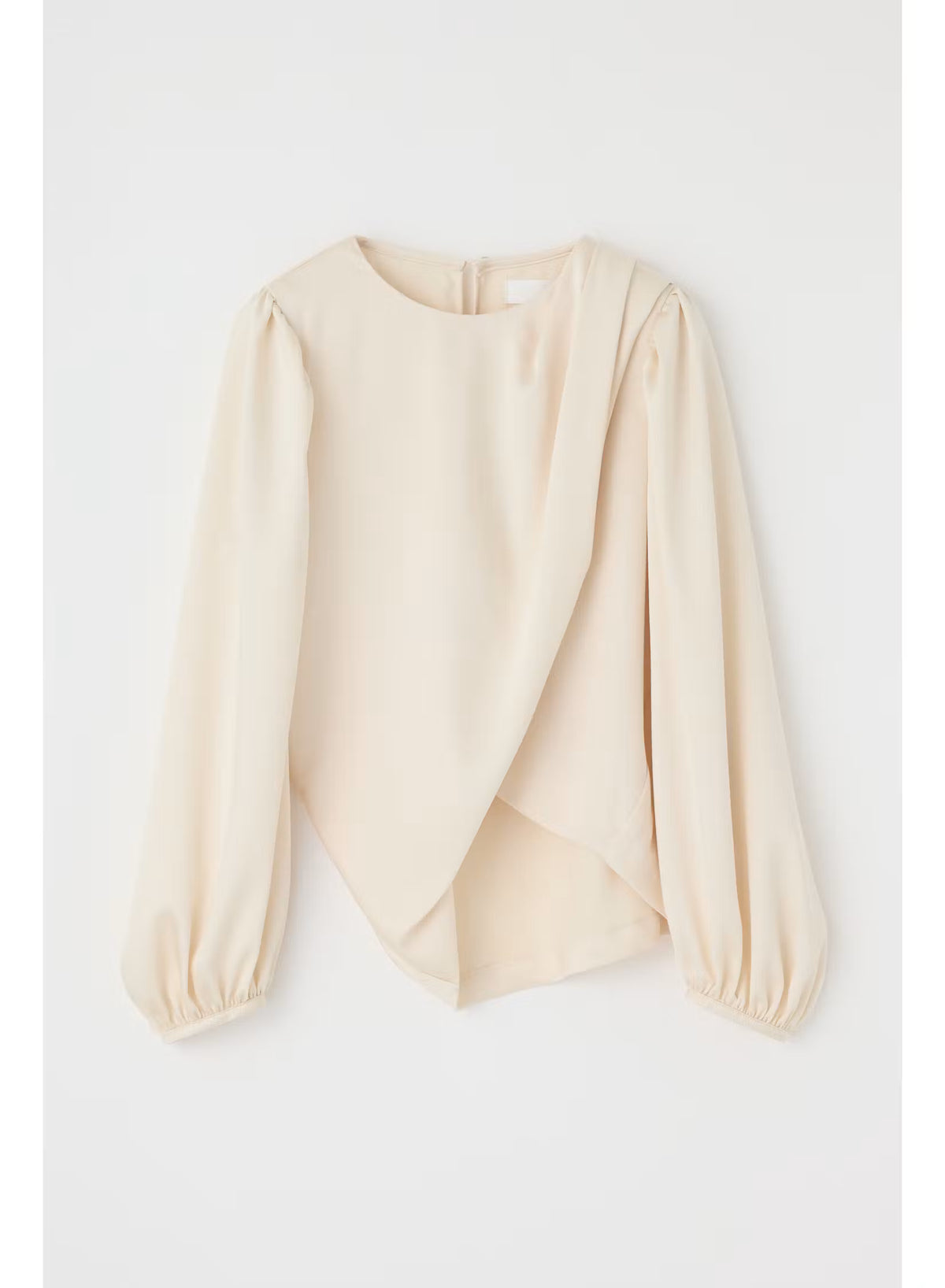 MV Drape Crossover Blouse, long sleeved blouse, wrap like shirt, dressy shirt, women's clothing