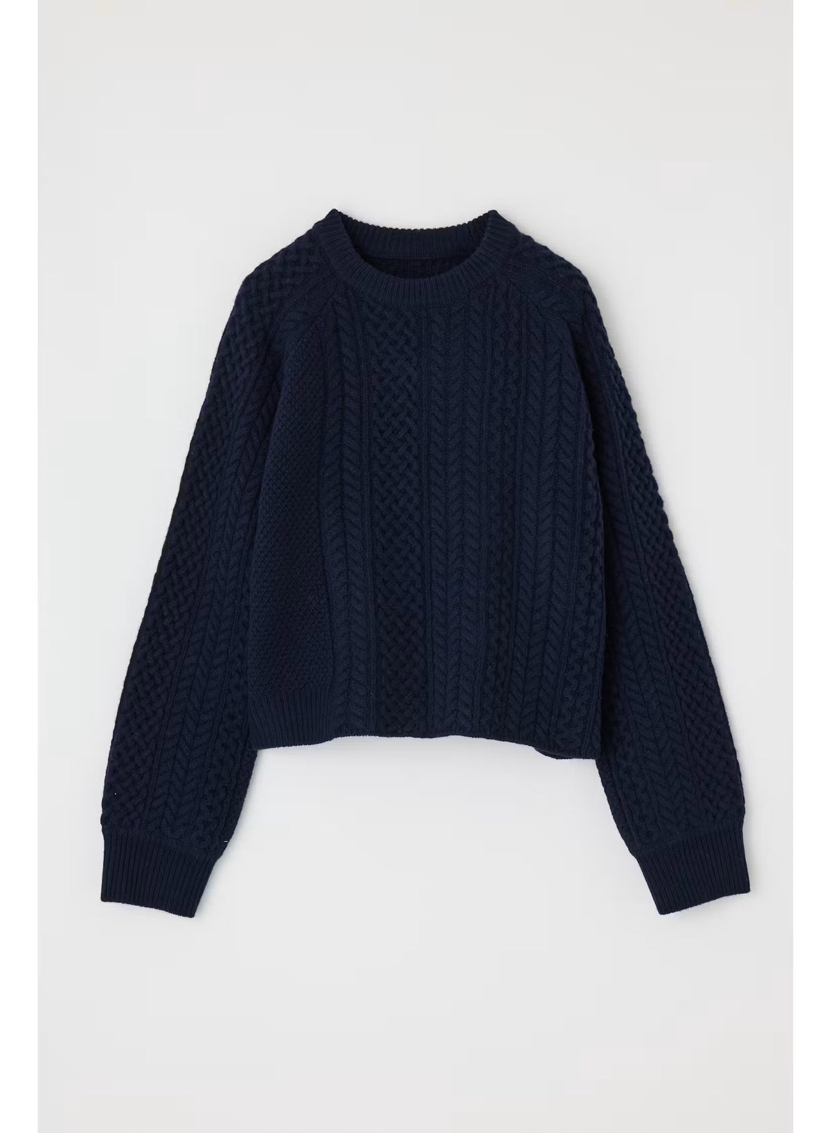 MV Panel Cable Sweater, crewneck cable knit sweater, women's clothing