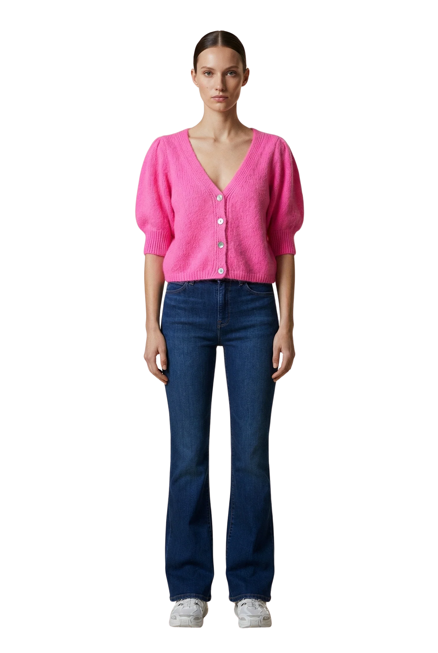 American Dreams Manda Alpaca Cardigan, short sleeved cardigan sweater, women's clothing