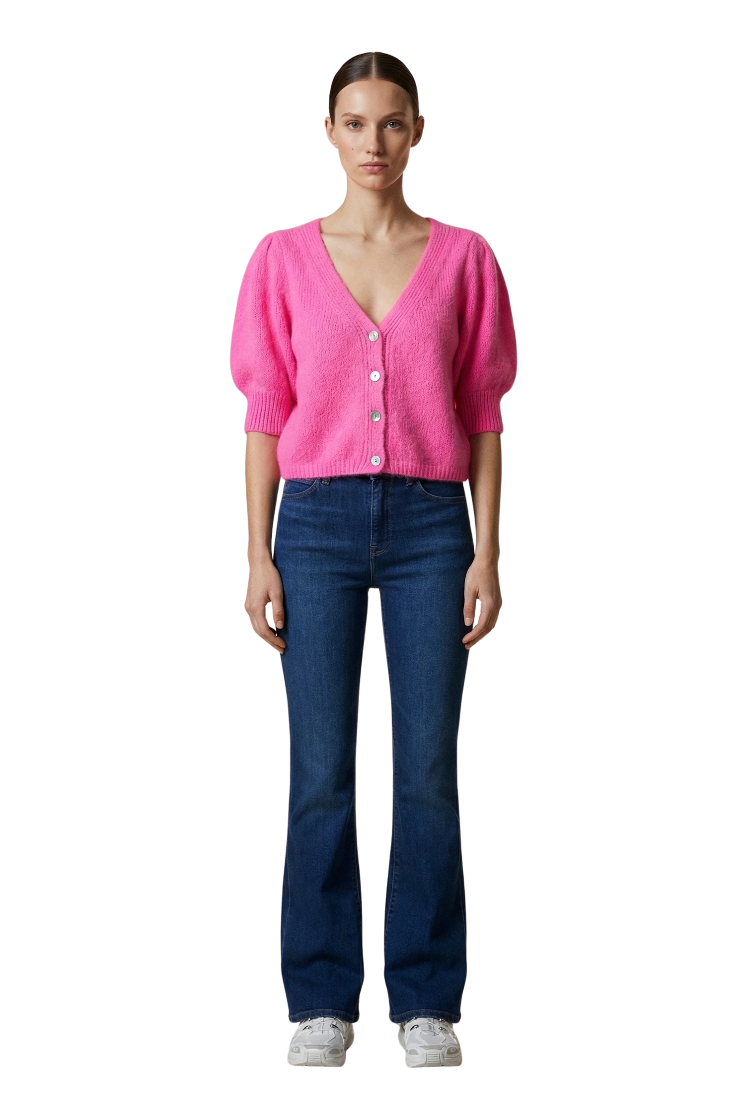 American Dreams Manda Alpaca Cardigan, short sleeved cardigan sweater, women's clothing