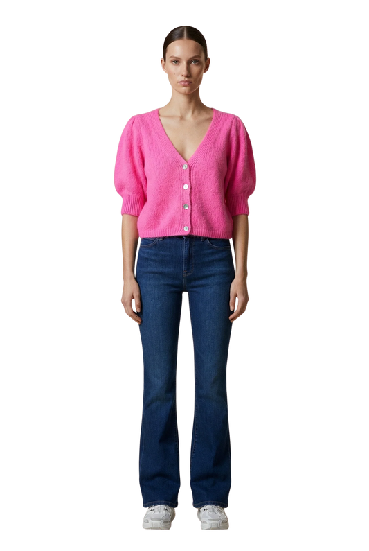 American Dreams Manda Alpaca Cardigan, short sleeved cardigan sweater, women's clothing