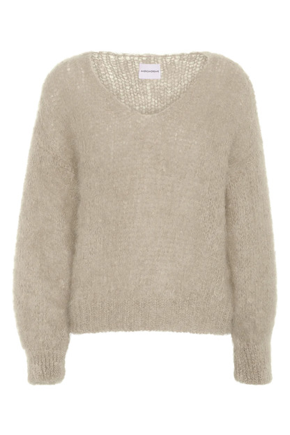 American Dreams Milana L/S Mohair Knit, sweater, v-neck sweater, oversized sweater, women's clothing