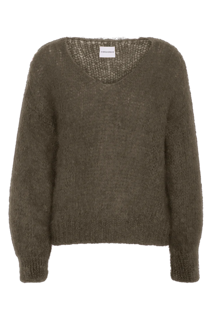 American Dreams Milana L/S Mohair Knit, sweater, v-neck sweater, oversized sweater, women's clothing