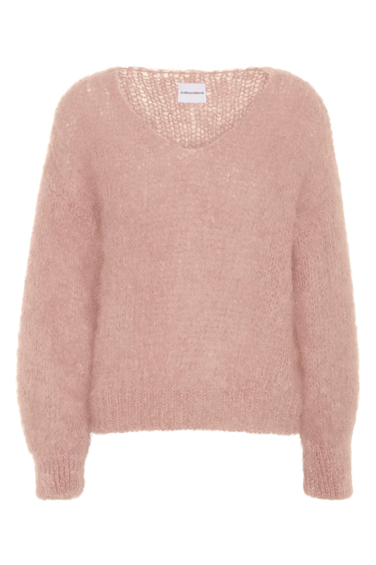 American Dreams Milana L/S Mohair Knit, sweater, v-neck sweater, oversized sweater, women's clothing