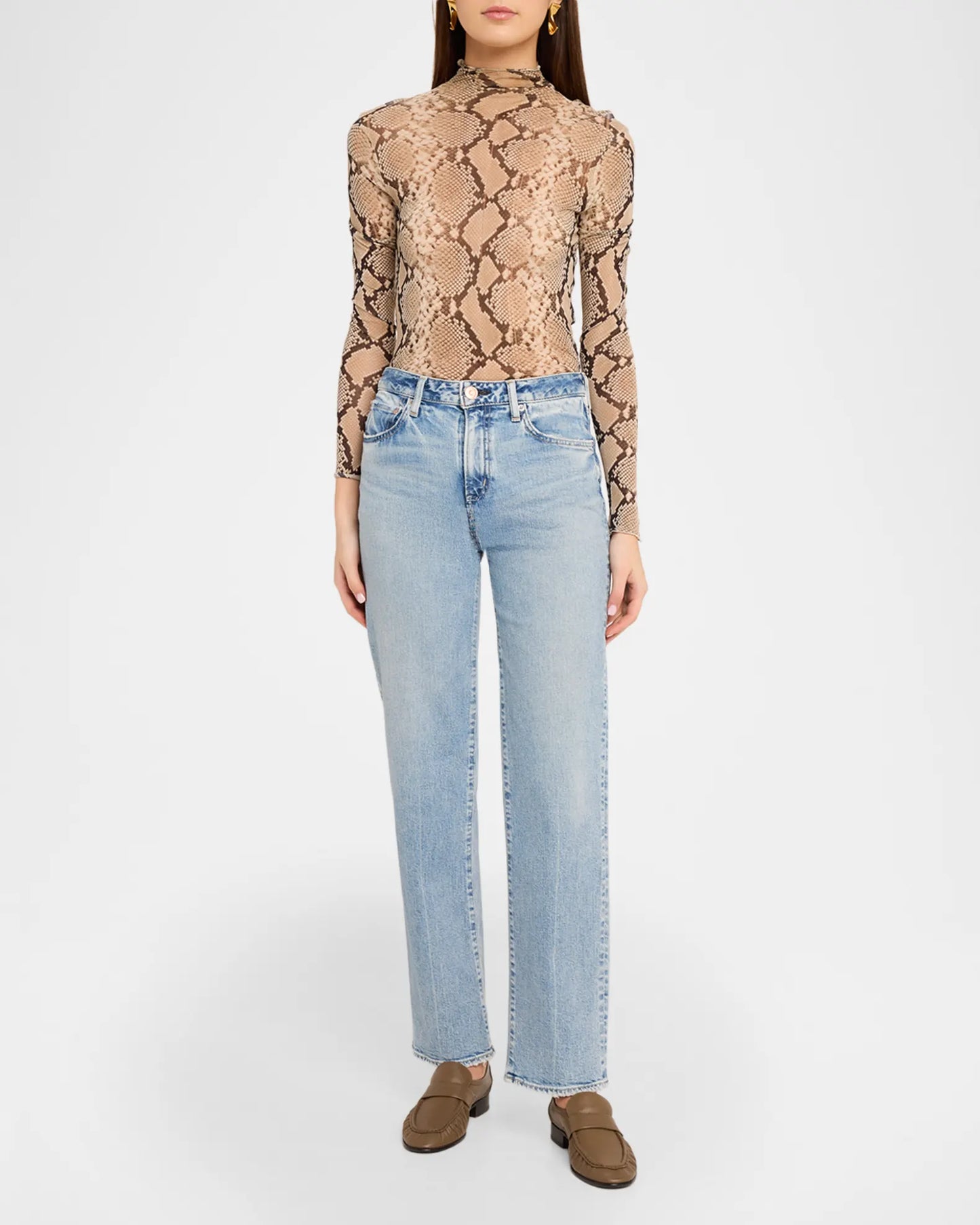 Moussy Kingston Tailored Straight, mid rise denim, denim jeans, jeans, women's clothing