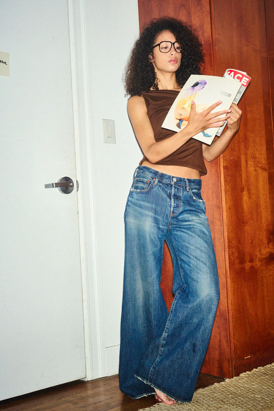 Moussy McDavid Straight Baggy, denim jeans, baggy denim, low rise jean, women's clothing