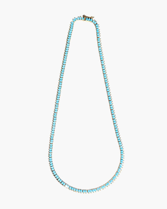 Native Gem Symphony Mini Teardrop Necklace in Turquoise, jewelry, women's accessories