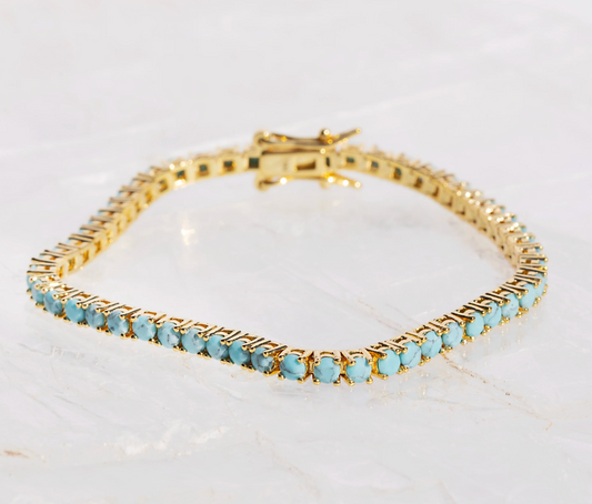 Native Gem Turquoise Tennis Bracelet, Tennis Bracelet, bracelet, jewelry, women's accessories