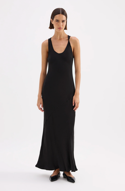 Nude Lucy Amaya Cupro Dress, black dress, maxi dress, sundress, women's clothing