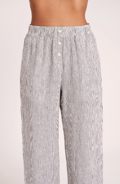 Nude Lucy Lounge Stripe Linen Pant, linen pants, lounge wear, pants, striped pants, women's clothing