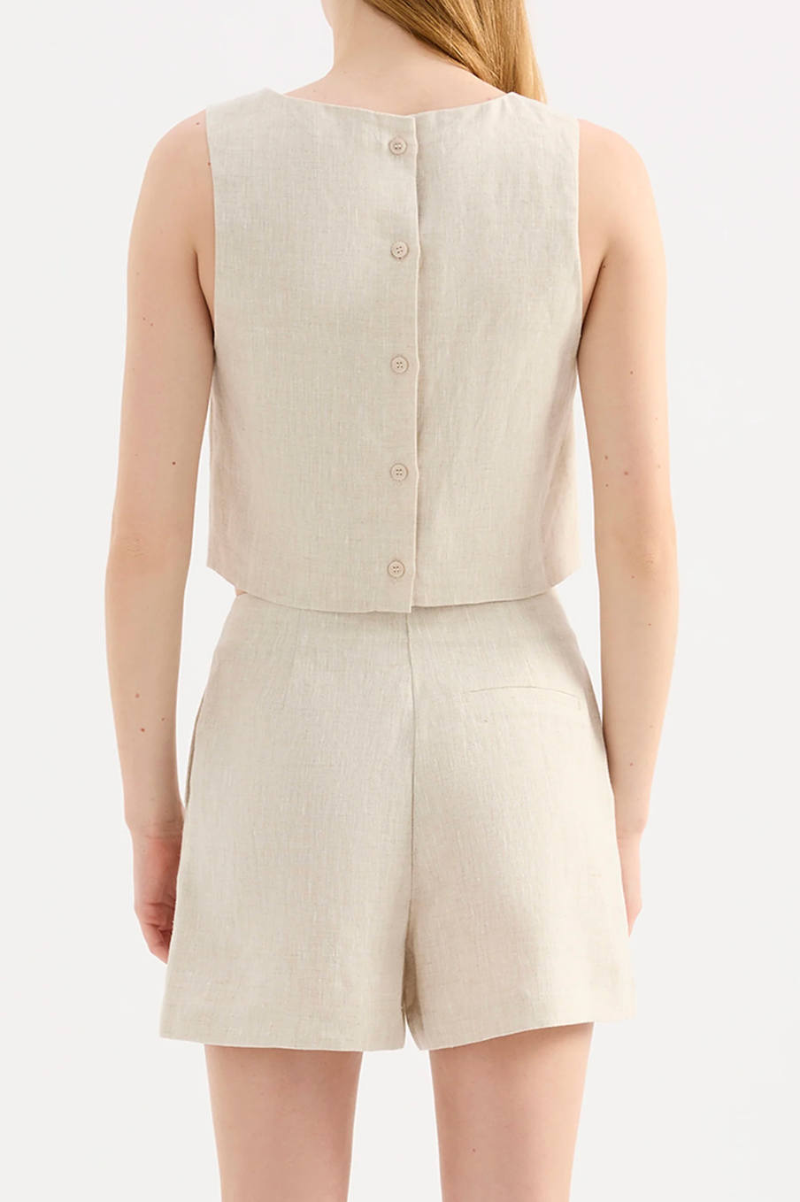 Nude Lucy Marli Linen Short, shorts, linen shorts, tailored shorts, women's clothing