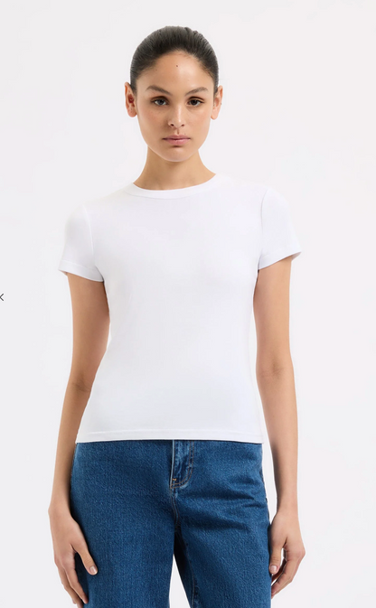 Nude Lucy Organic Baby Tee, baby tee, tee shirt, t-shirt, white shirt, top, women's clothing