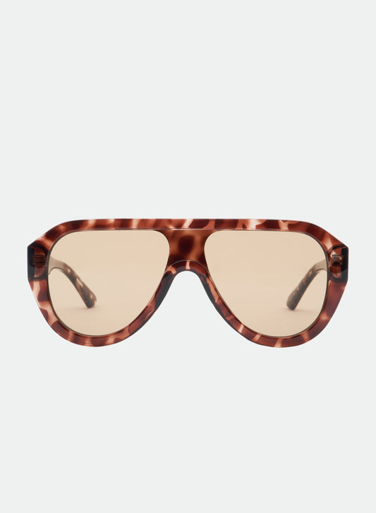 OTRA Cameron Sunglasses, Tortoiseshell sunglasses with beige lenses, women's accessories