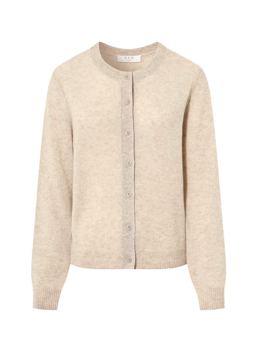 One Grey Day Sloane Cashmere Crew Cardigan, cardigan sweater, sweater, button down sweater, women's clothing