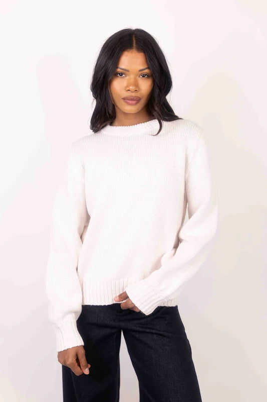 One Grey Day Marie Pullover, cashmere sweater, crewneck sweater, sweater, crewneck, pullover, cashmere, women's clothing