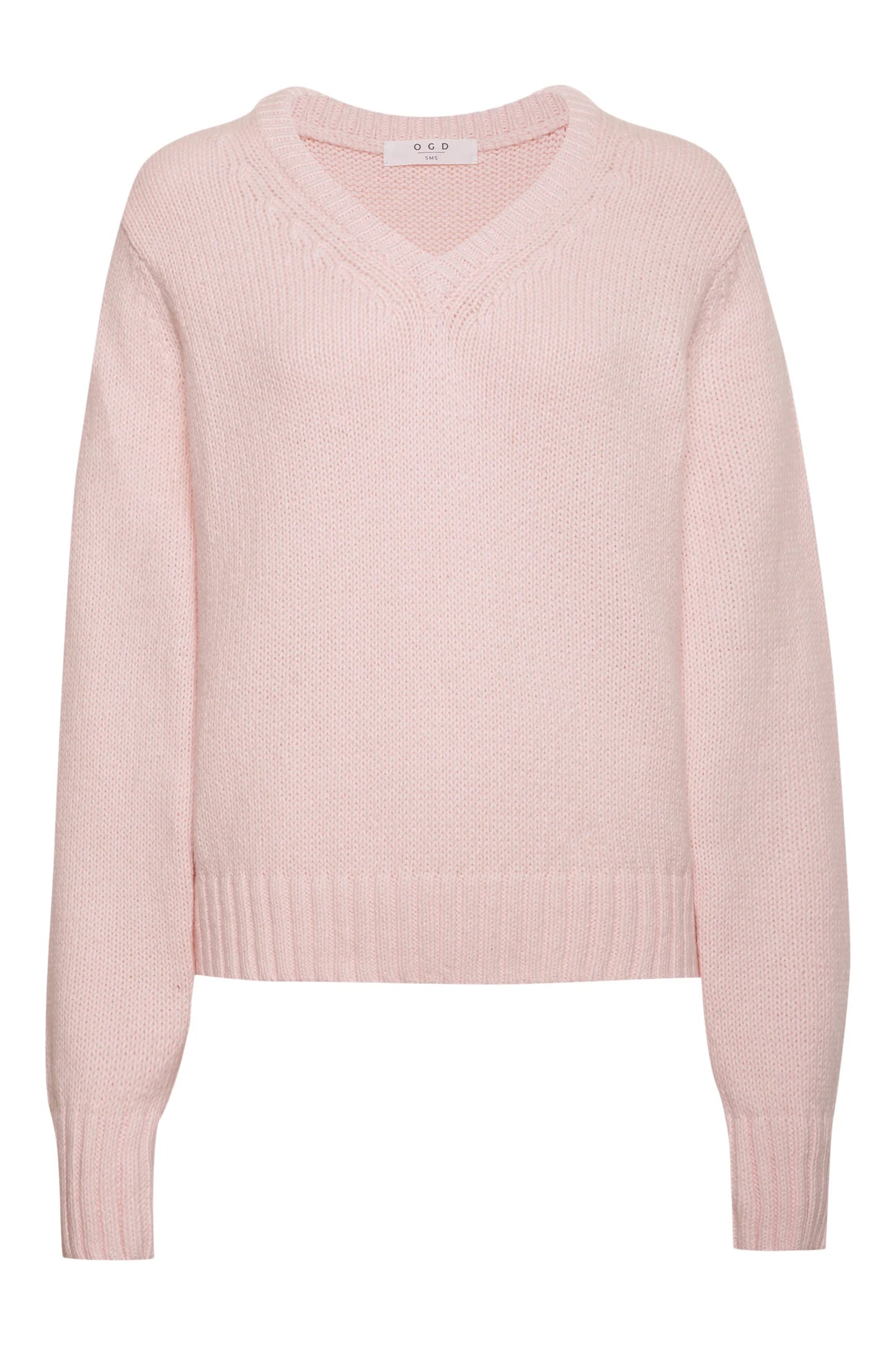 One Grey Day Marie V-Neck Sweater, Sweater, pink sweater, women's clothing