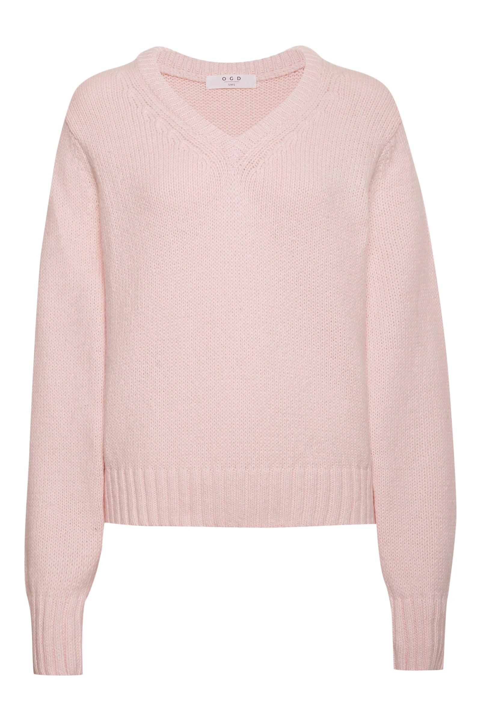 One Grey Day Marie V-Neck Sweater, Sweater, pink sweater, women's clothing