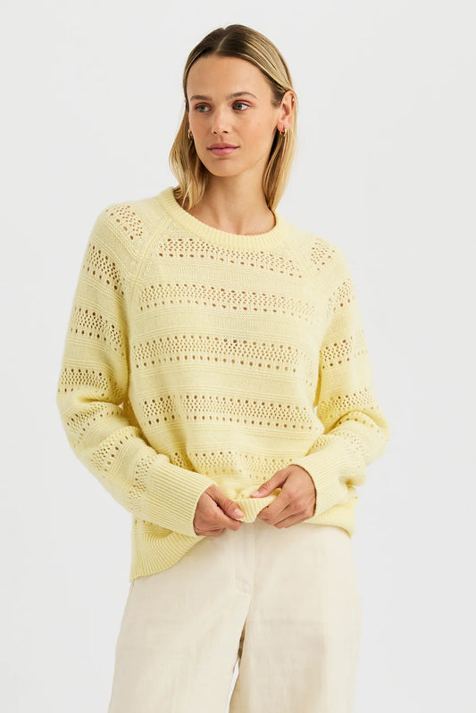 One Grey Day Lucille Cashmere Crew, cashmere sweater, crewneck sweater, cashmere, women's clothing