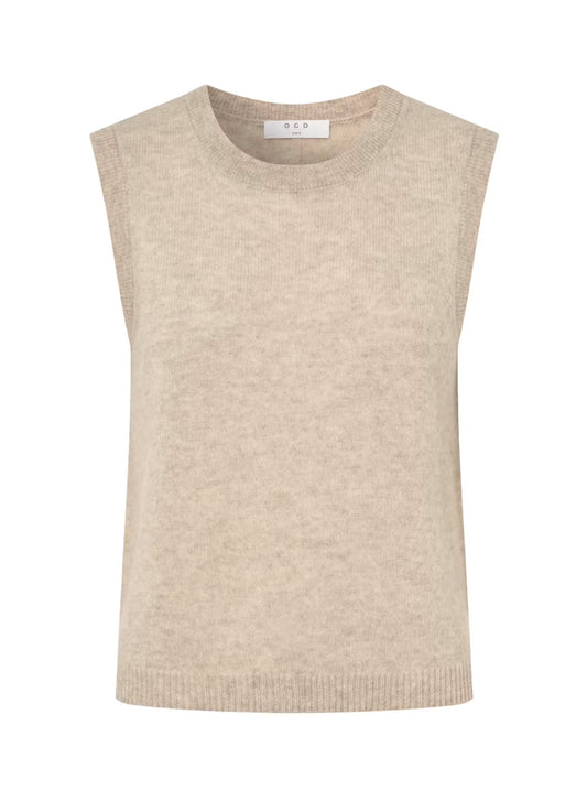 One Grey Day Sloane Cashmere Crew Tank, cashmere sleeveless top, sweater tank, women's clothing