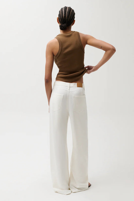 Pistola Sydney High Rise Linen, high rise pants, bowed wide leg linen pants, women's clothing