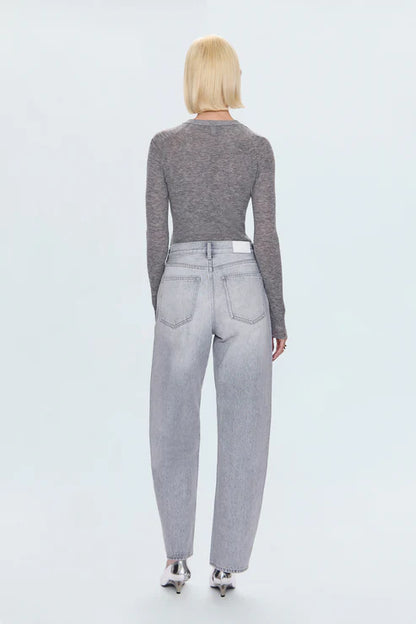 Pistola Wes High Rise, high rise denim, denim jeans, barrel leg jean, barrel leg, jeans, women's clothing