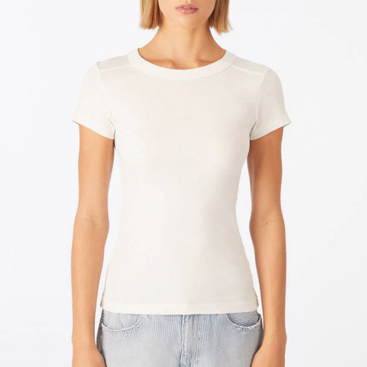 AMO Penny Short Sleeve T-Shirt, white tee shirt, crew neck shirt, short sleeved shirt, women's clothing