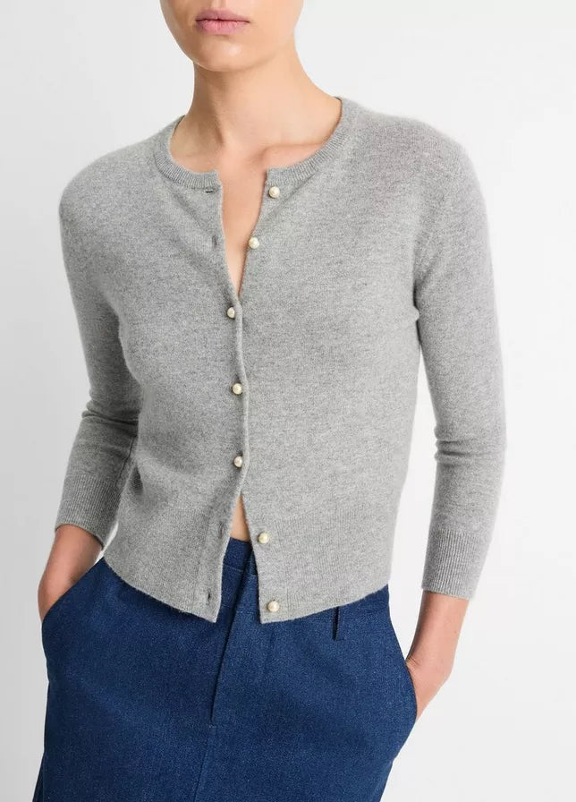 Vince Pearl Button Cardigan, cardigan, cardigan sweater, button down sweater, women's clothing